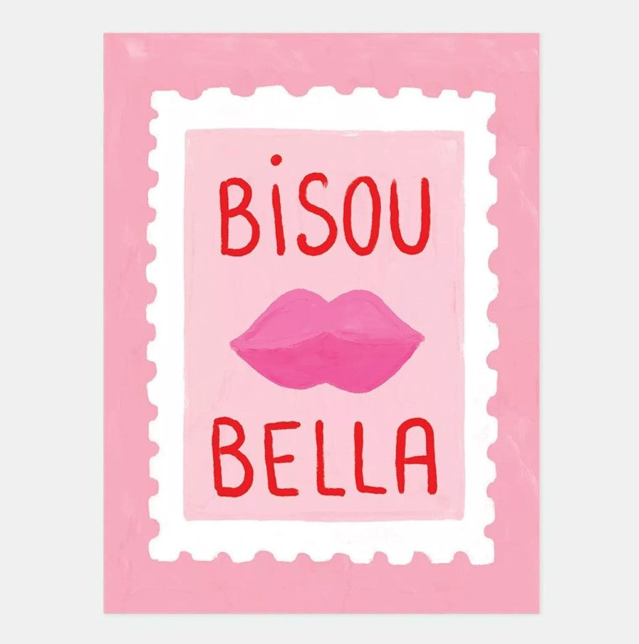 Affiche décorative - Small - Bisous Bella - 18x24 cm