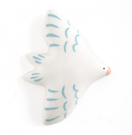 Oiseau mural - Vert et Blanc