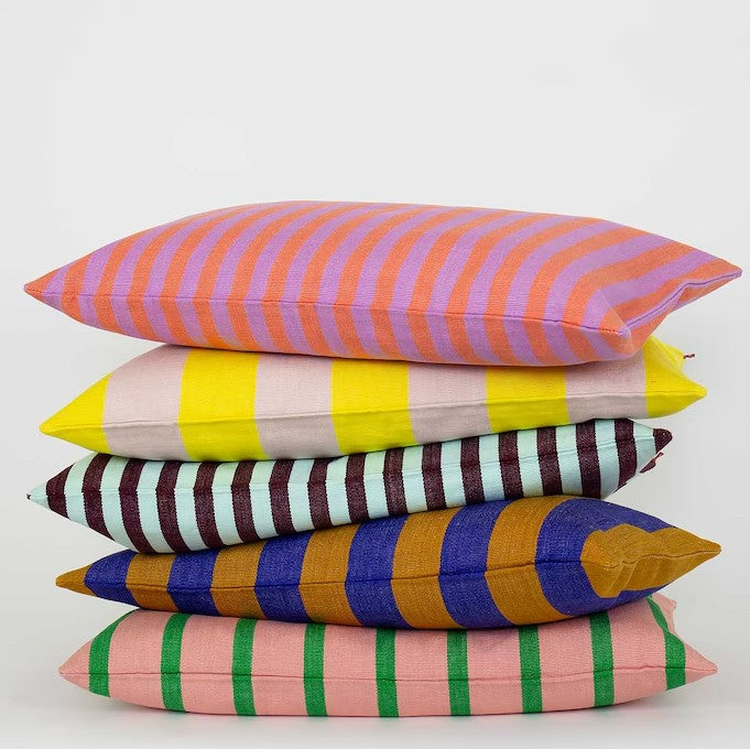 Housse de coussin Carla - 30x50cm - yellow/light pink