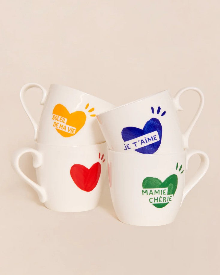 Mug - Coeur solaire - rouge