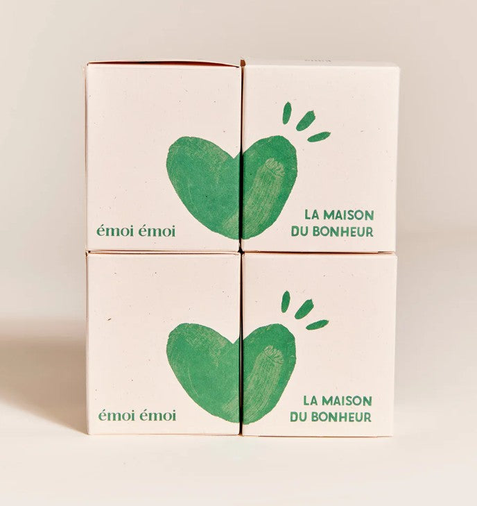 Bougie tasse - La maison du bonheur - vert
