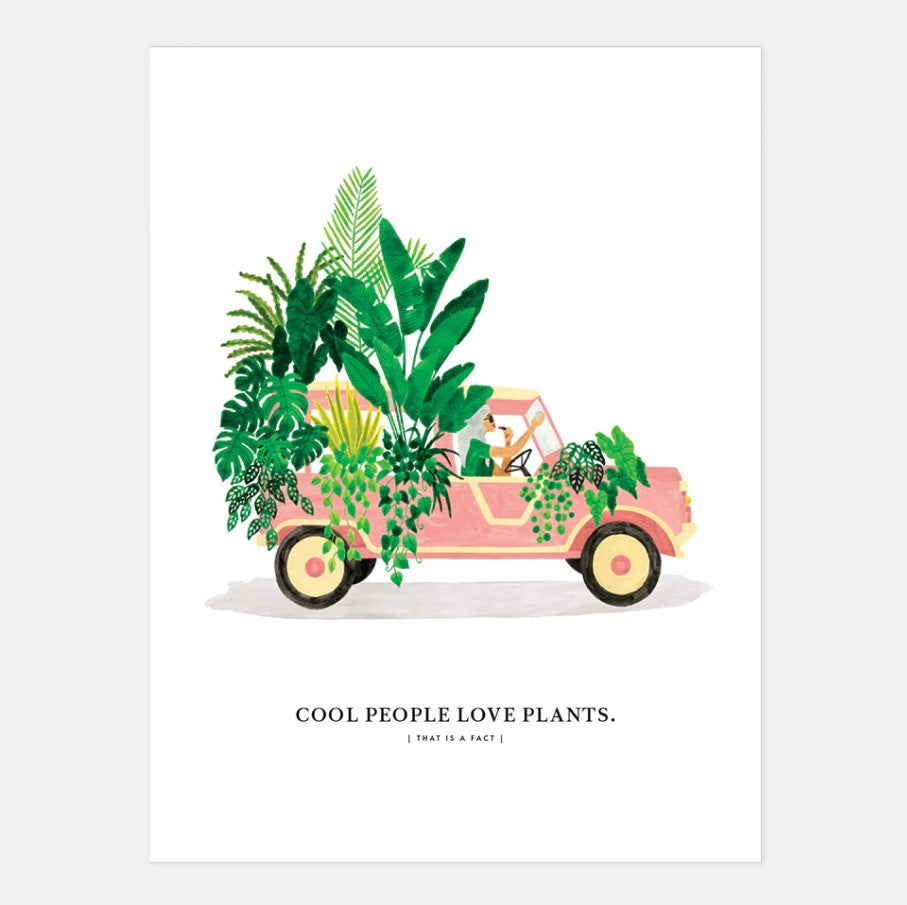 Affiche décorative - Medium - Mehari with plants - 30x40 cm