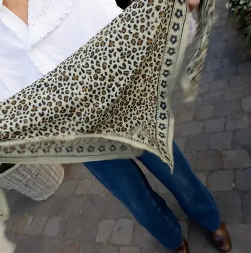 Foulard léopard - Léo kaki