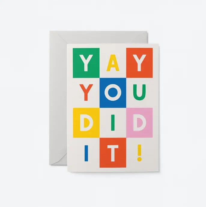 Carte avec enveloppe - Yay You Did It - GOOD11