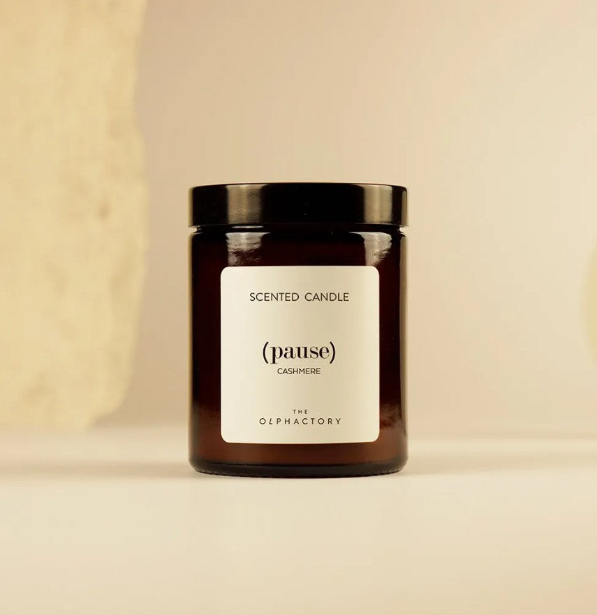 Bougie en verre 135g - Pause - Cashmere