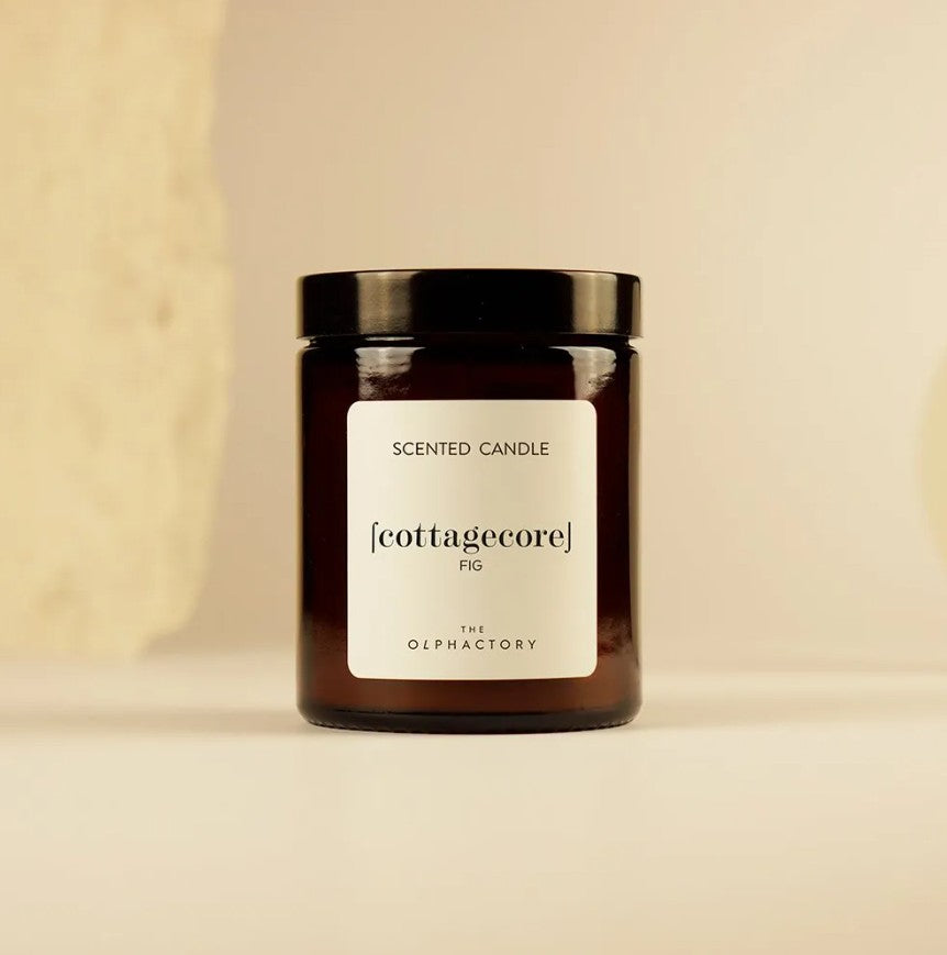 Bougie en verre 135g - Cottagecore - Fig