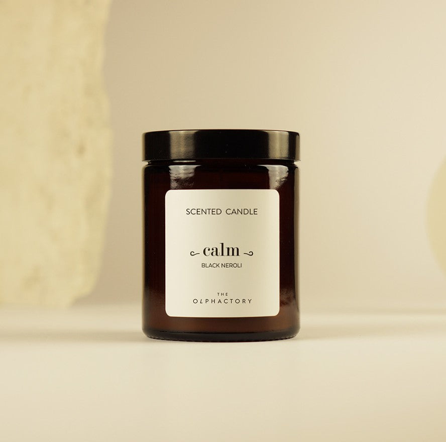 Bougie en verre 135g - Calm - Black Neroli