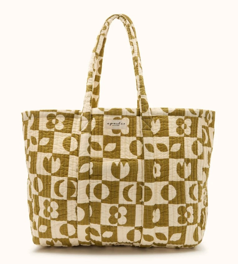 Cabas Samba - Damier - Tobacco