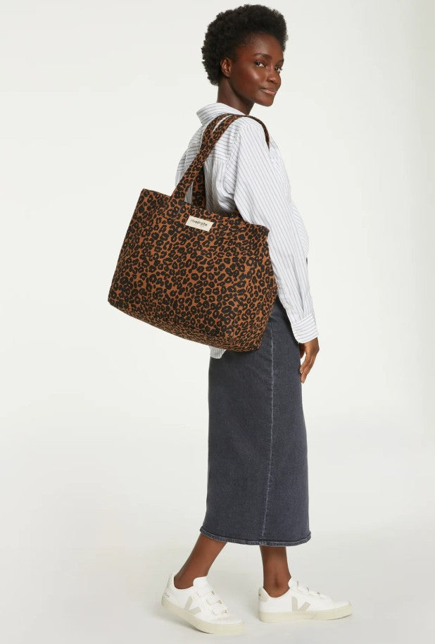 Célestins - The 24h bag en coton recyclé - Léopard