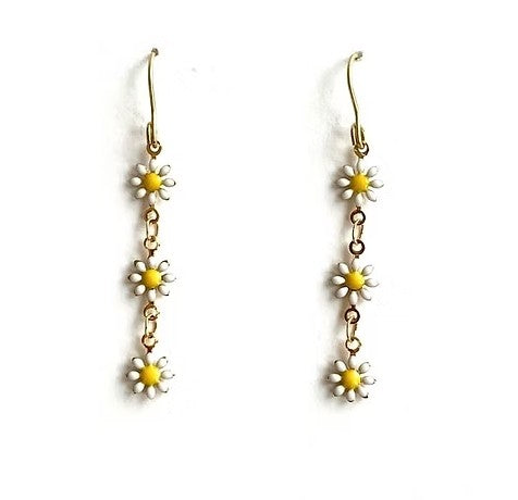 Boucles d'oreilles Marguerites