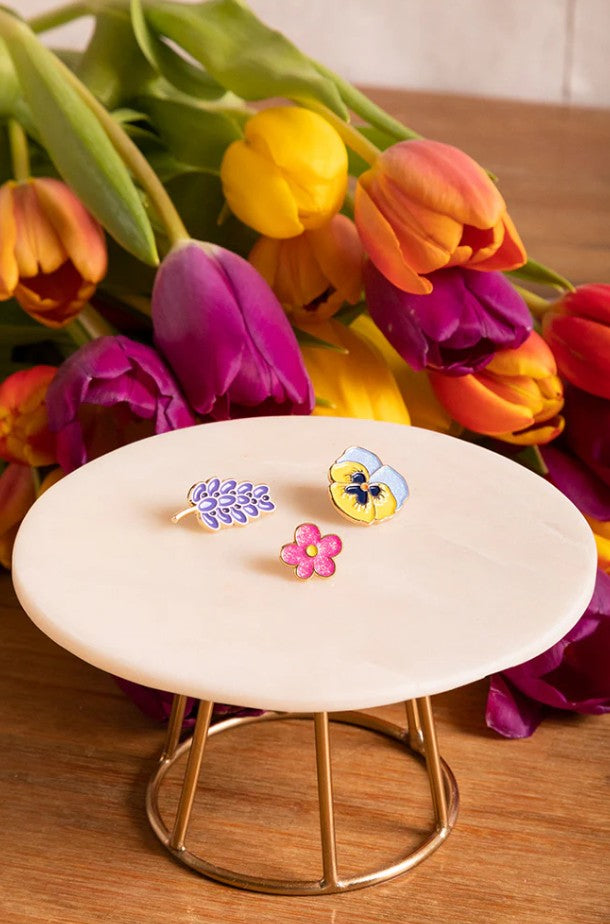 Pin's - set of 3 flowers