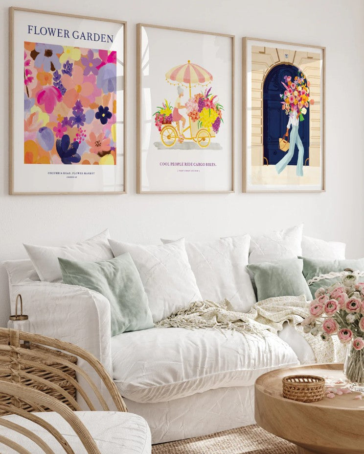 Affiche décorative - Large - Flower Garden - 50x70 cm