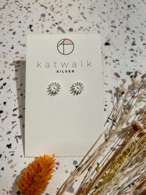 Boucles d'oreilles - argent - marguerite