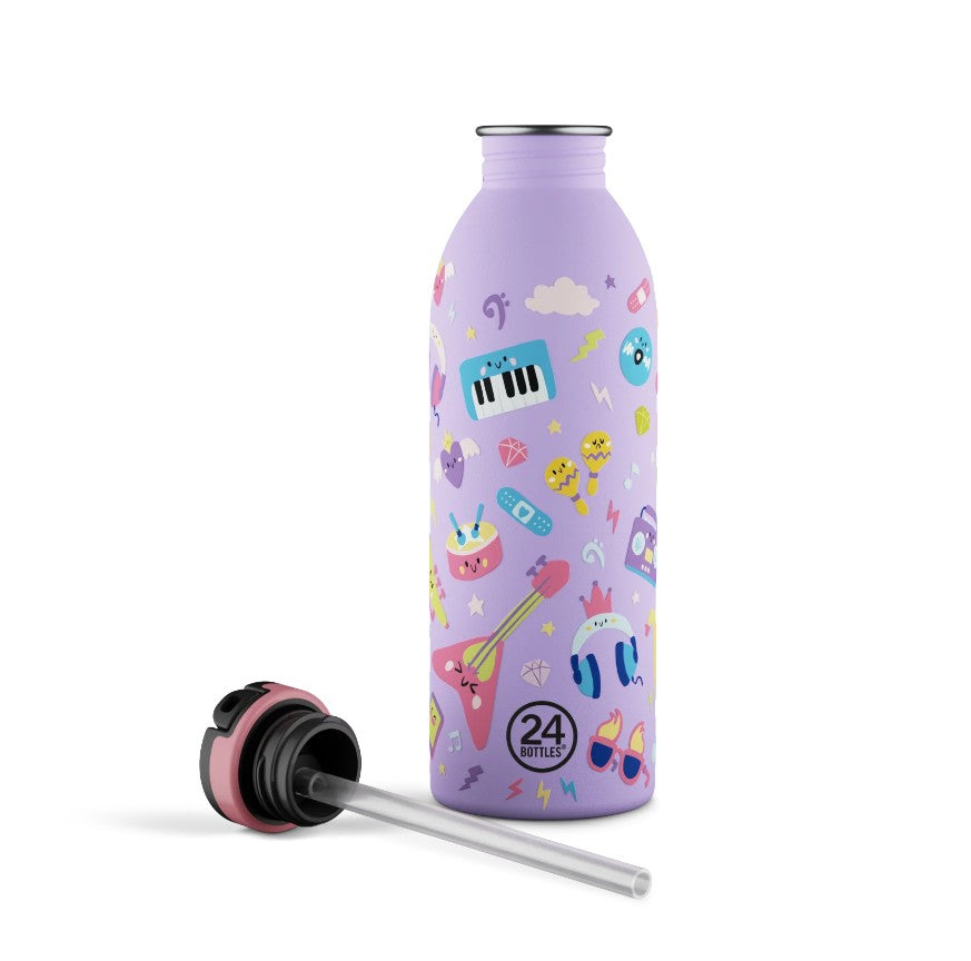Urban kids bottle 050 Music Friends AVEC PAILLE