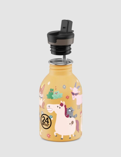 Urban kids bottle 250 ml Farm Friends AVEC PAILLE