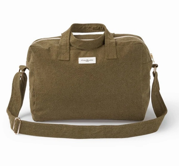 Sauval le city bag en coton recyclé - Kaki