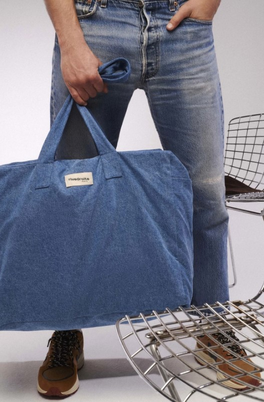 Elzevir - Le grand sac week-end - Stone Washed Denim