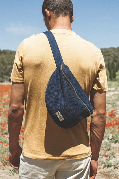 Custine XL - Le sac Banane XL - Raw Denim