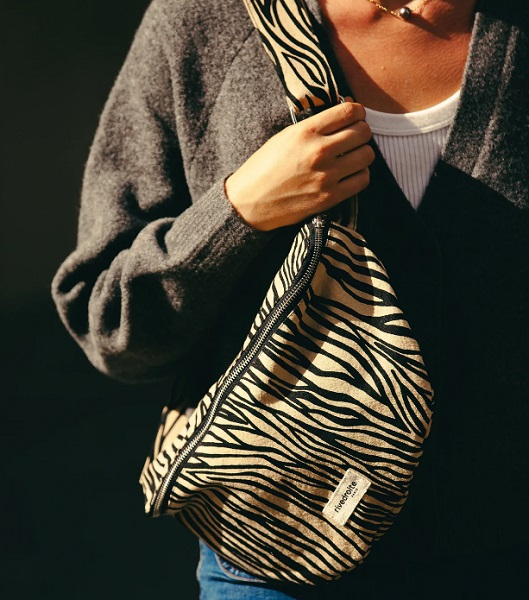 Custine XL - Le sac Banane XL - Zèbre