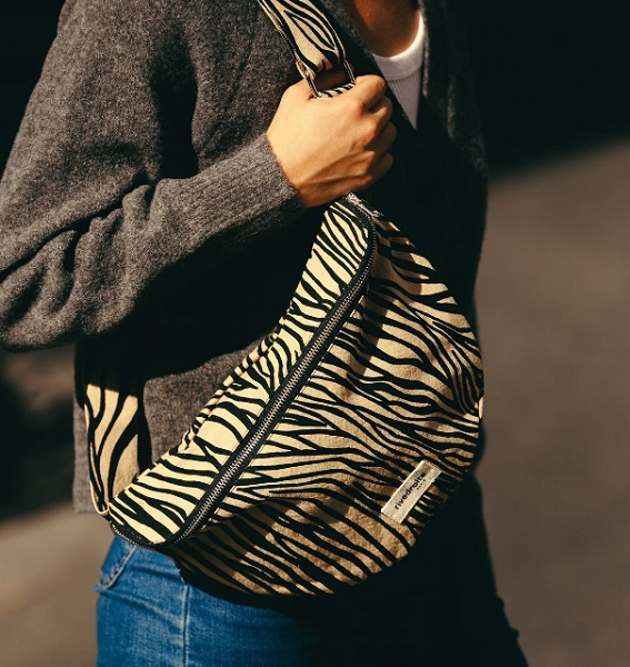 Custine XL - Le sac Banane XL - Zèbre