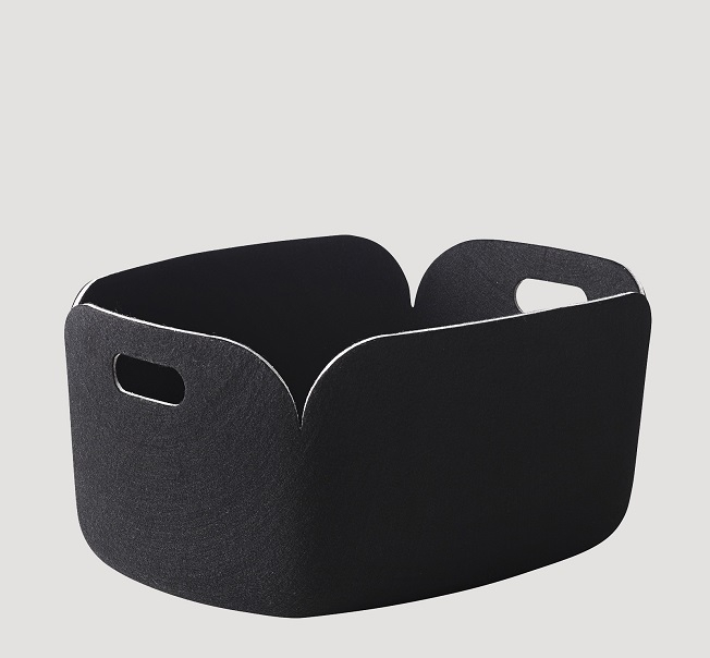 Panier feutre Restore black melange