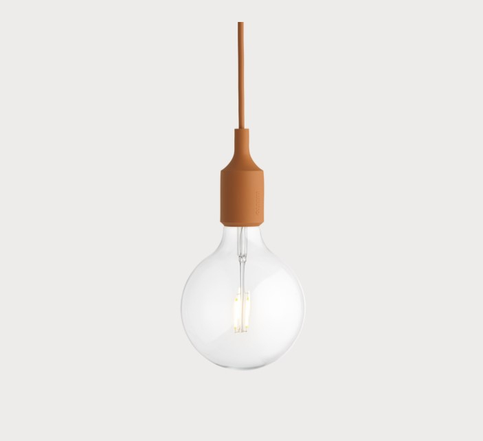 E27 socket lamp LED - Clay Brown