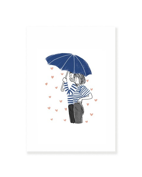 Affiche A4 - Sous la pluie