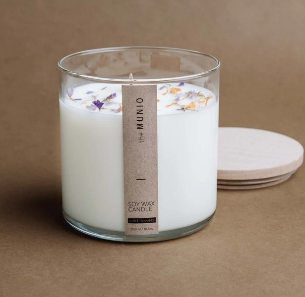 Soy wax candle - 550ml - Wild Flowers