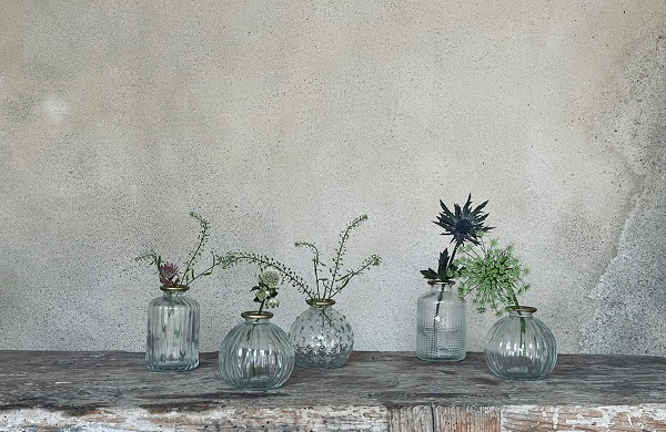 Vase Agata - pois doré