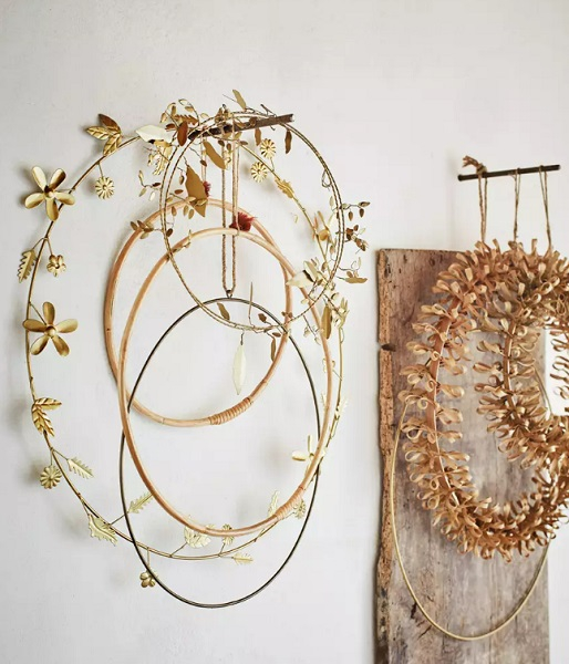 Couronne de fleurs en laiton - 28833