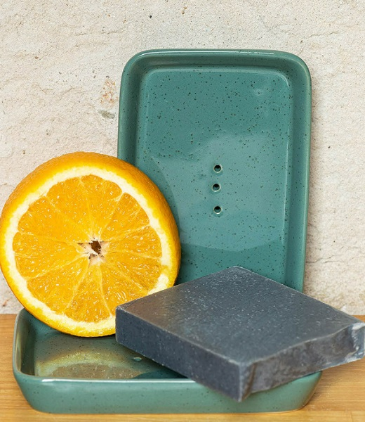 Soap Dish - rustic - vert - POR311