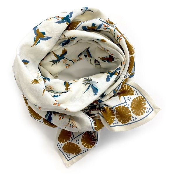 Foulard Latika - Cerisier - Fleur de vanille