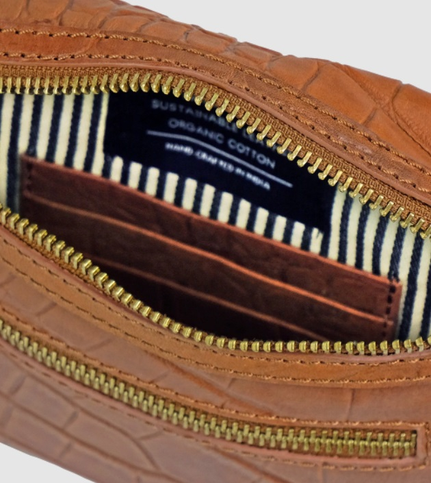 Sac Banane Beck - Wild Oak Soft Grain Croco Leather
