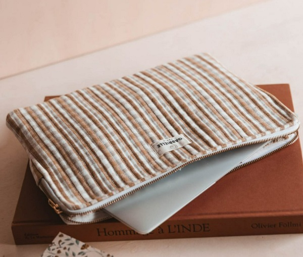 Pochette Ordinateur - Vichy Camel