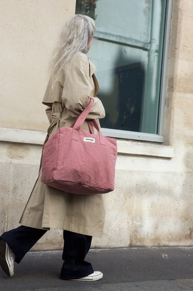 Célestins - The 24h bag en coton recyclé - Bois de Rose