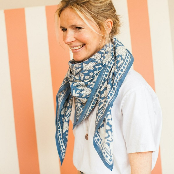 BIG Foulard Latika - Coeur - Horizon