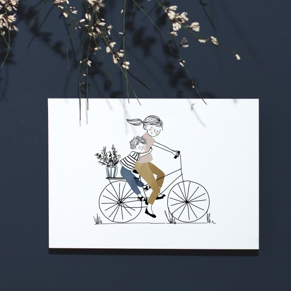 Affiche A5 - Balade à Vélo Garçon