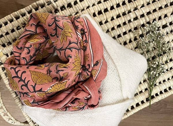 Foulard Dheli - Blush
