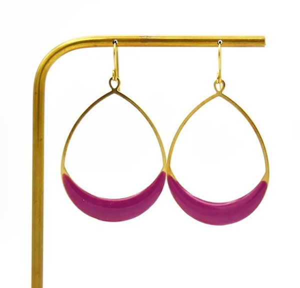 Boucles d'oreilles Vayla - Violet
