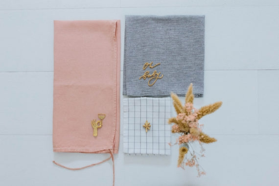 Broderie thermocollante - Petite étoile dorée