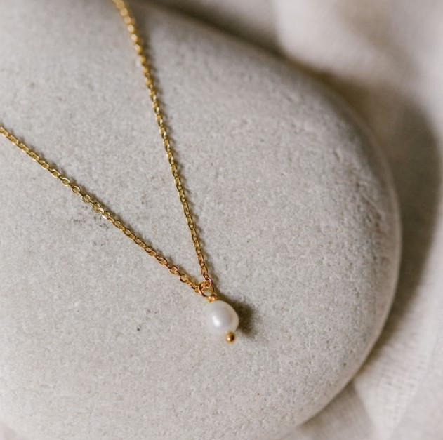 Collier 10847 Ella plaqué or - Amulette