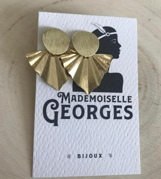 Boucles d'oreilles laiton doré - Leila