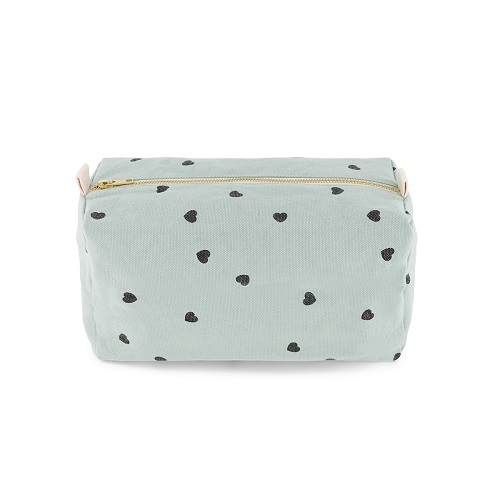 Trousse de toilette Vic - Coeur - Blue spray