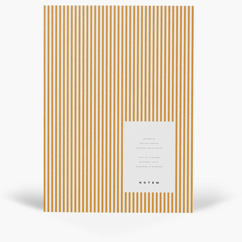 Notebook Vita medium - Ochre lines