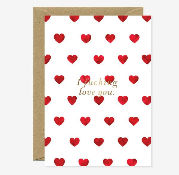 Carte A6 avec enveloppe - I Fucking Love You