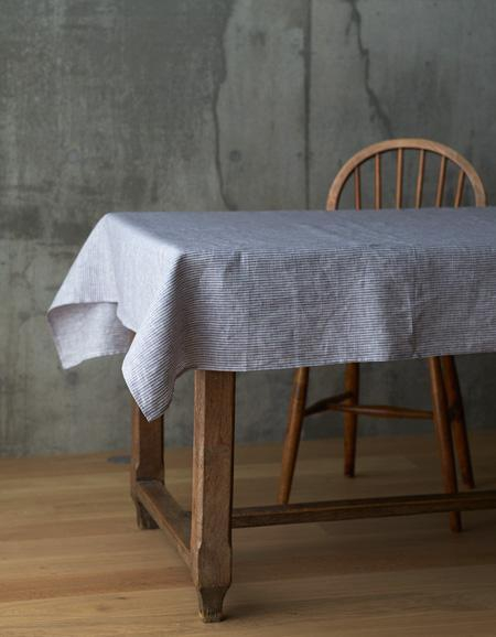 Tablecltoh - Grey White Stripe -130x180cm