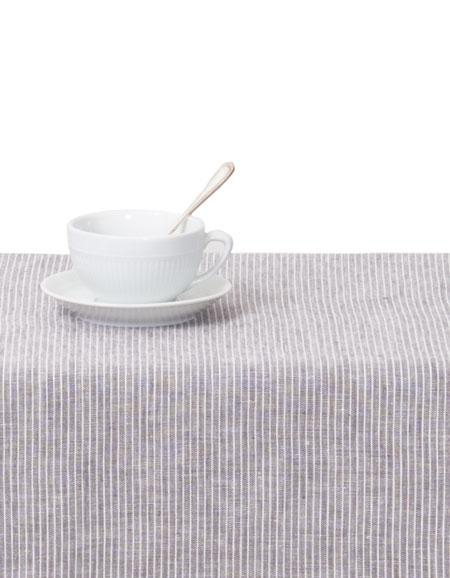 Tablecltoh - Grey White Stripe -130x180cm