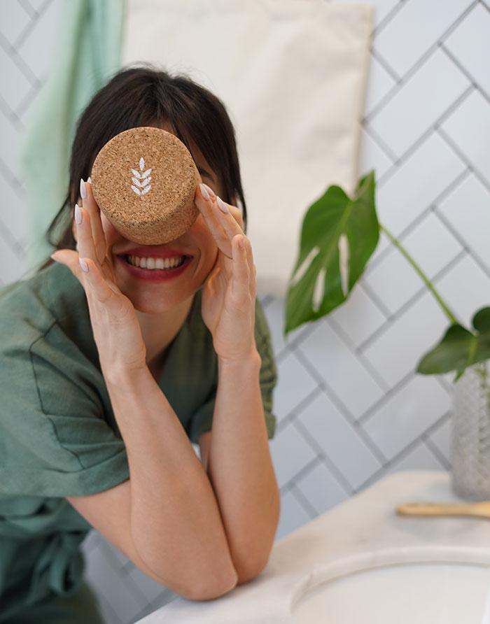 L'écrin en liège du shampoing