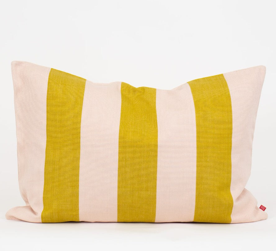 Housse de coussin Fifi mustard/light pink - 50x70cm