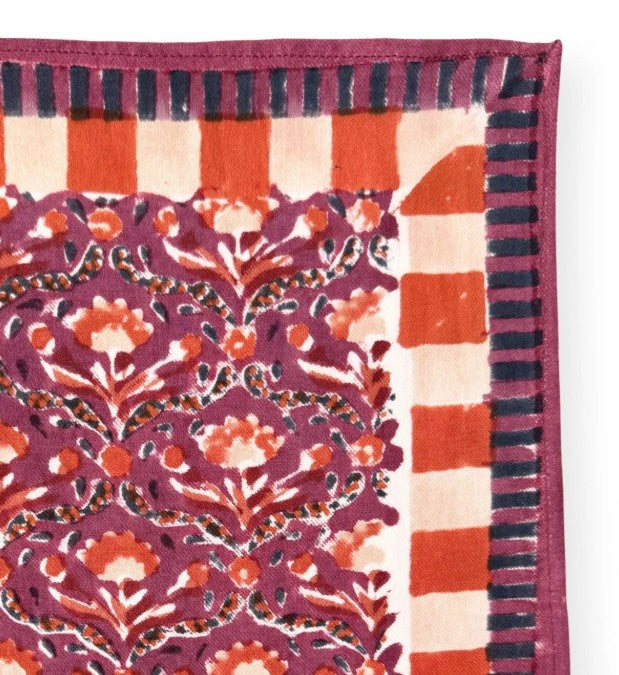 Big Foulard Latika - Cactus - Cherry